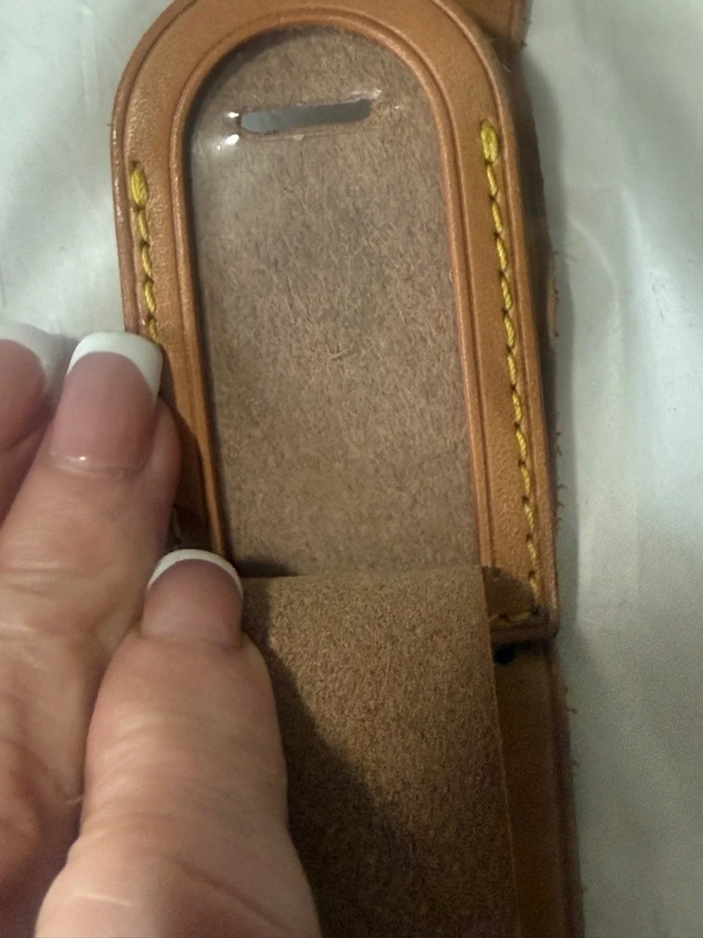 Louis Vuitton Vachetta Tan Leather Luggage Tag